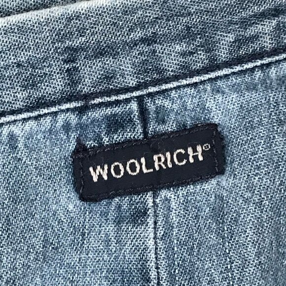 Vtg Y2K Woolrich Long Denim Modesty Skirt Blue Cotton Maxi Casual Classic 35x30 - Picture 3 of 5